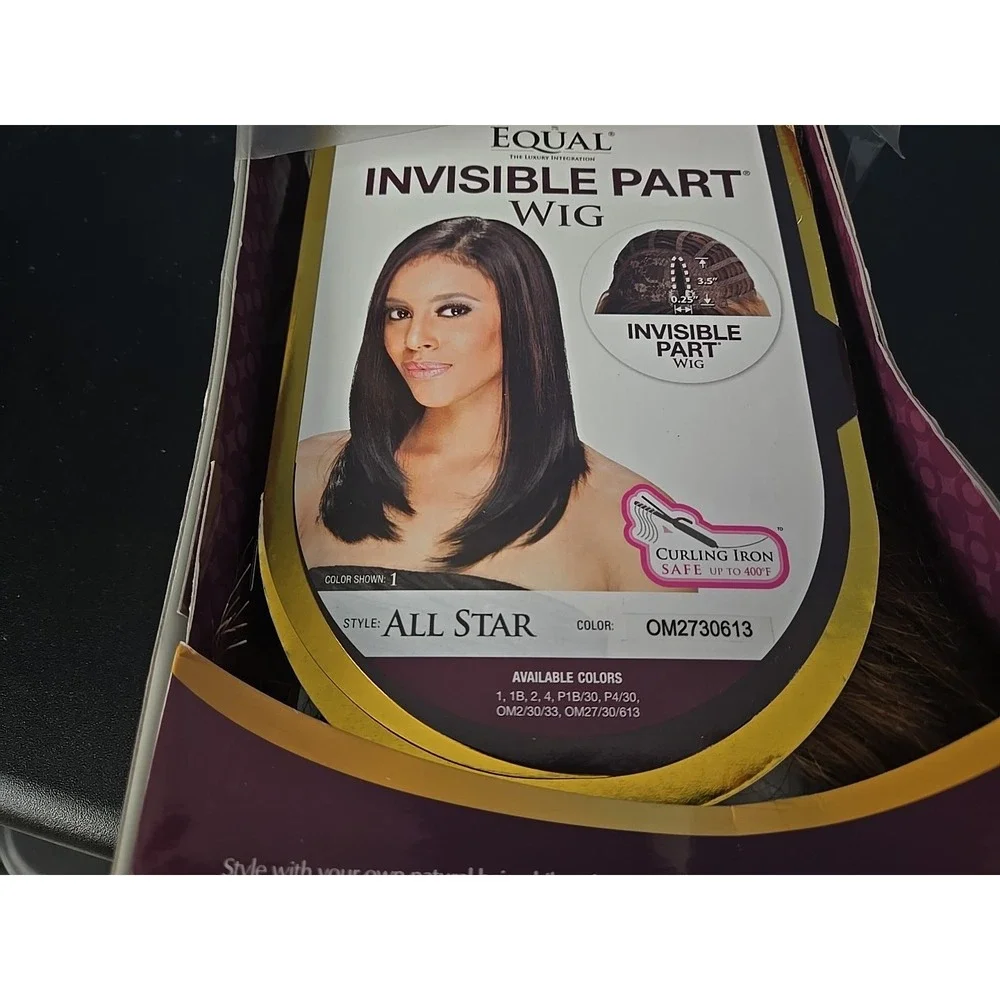 FREETRESS EQUAL SYNTHETIC INVISIBLE U‎ PART WIG - ALL STAR - COLOR OM2730613